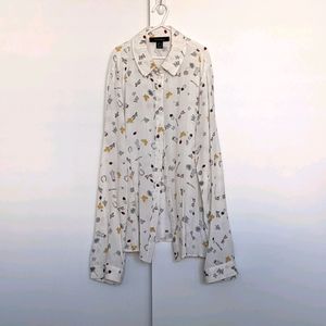 Patterned Button Down Shirt